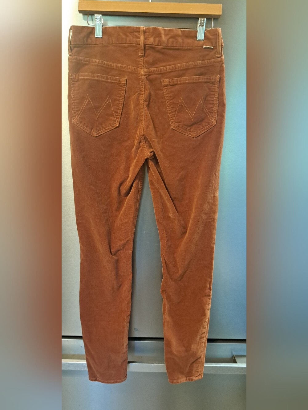 MOTHER Corduroy Pants High Waisted Looker Ankle Hopscotch USA Sz 29 - Picture 2 of 11